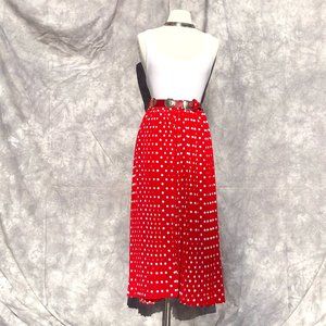 Virgin Pleated Pants with Polka Dots
